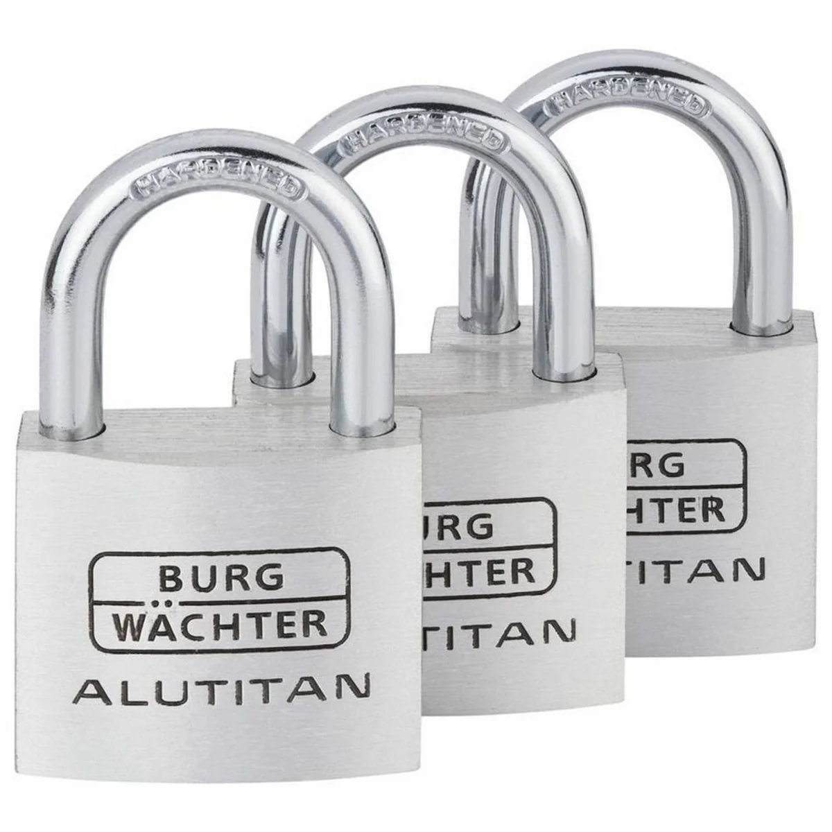 Burg-Wächter Vorhängeschloss Set, robust, wetterfest, vielseitig einsetzbar 3
