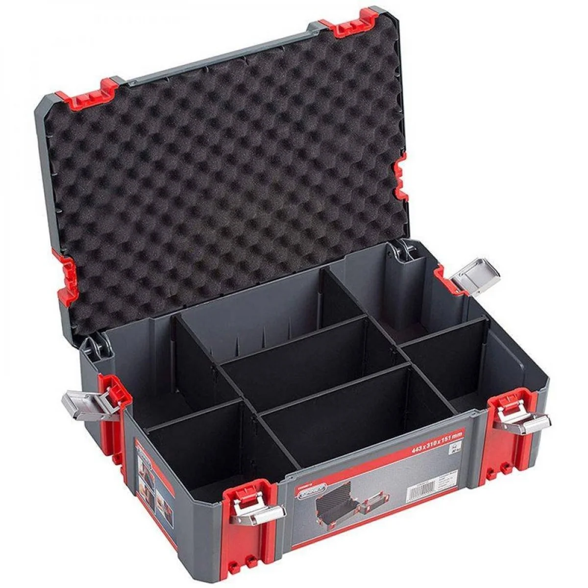 Connex Werkzeugkoffer Abteiler für Systembox Gr. L, robuste Bauweise, platzsparend, vielseitig einsetzbar 3