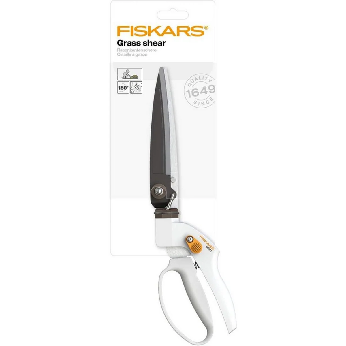 Fiskars Gartenschere GS41, ideal für Form- und Rückschnitt von Rasen und Hecken 2