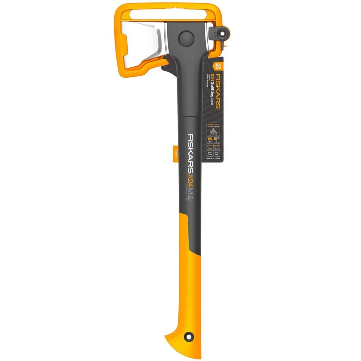 Fiskars Spaltaxt X24 M, effektives Spalten, leicht und langlebig, ergonomischer Griff 5