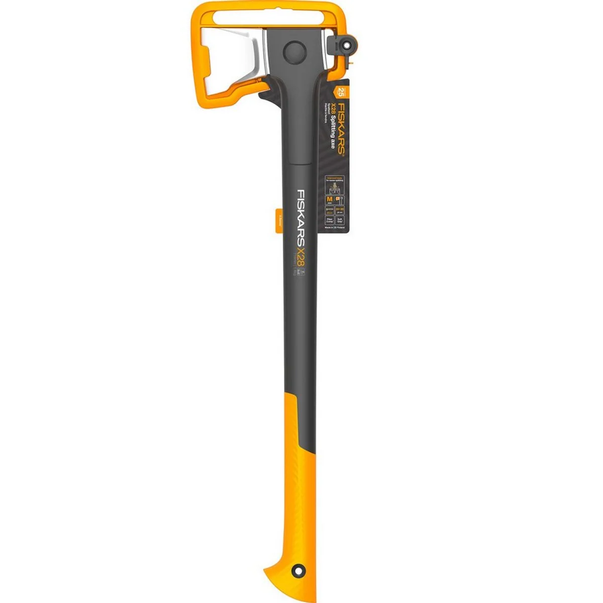 Fiskars Spaltaxt X28 M, robuste Klinge, ergonomischer Griff, leichtes Gewicht 5