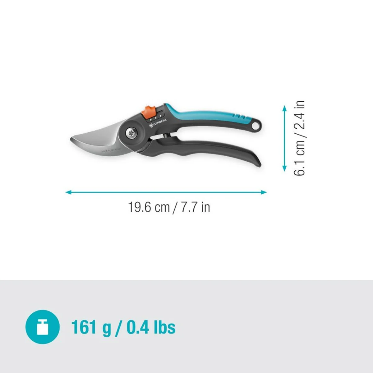 Gardena PremiumCut Flex Gartenschere, ergonomisches Design, präziser Schnitt, leicht und robust 3