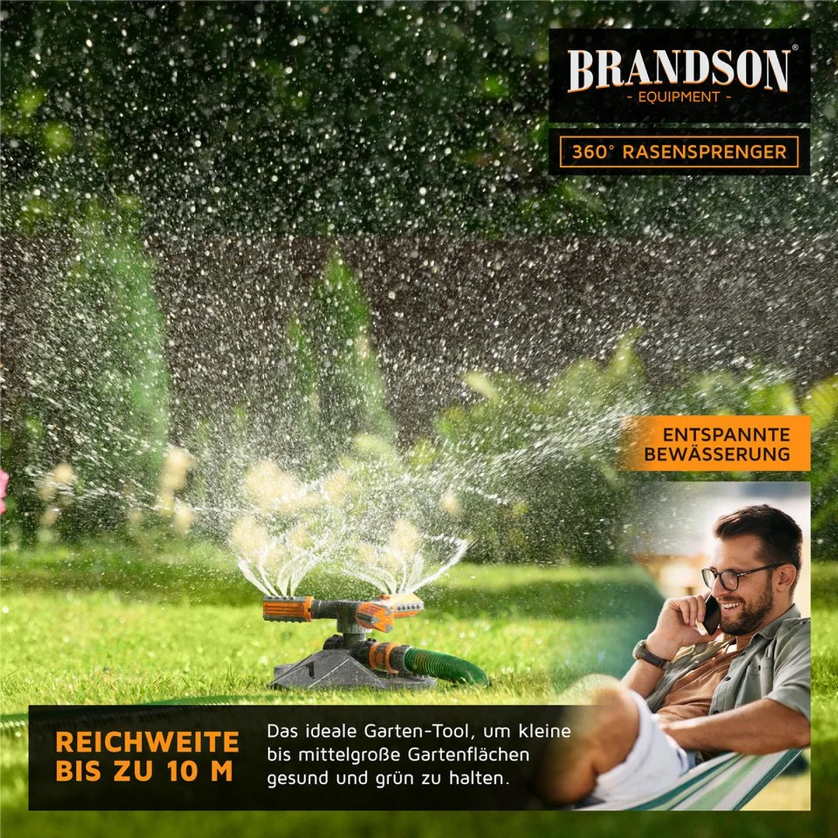 Gardena Kreisregner Garten Sprinkler, 360° rotierend, 21 cm lang 5
