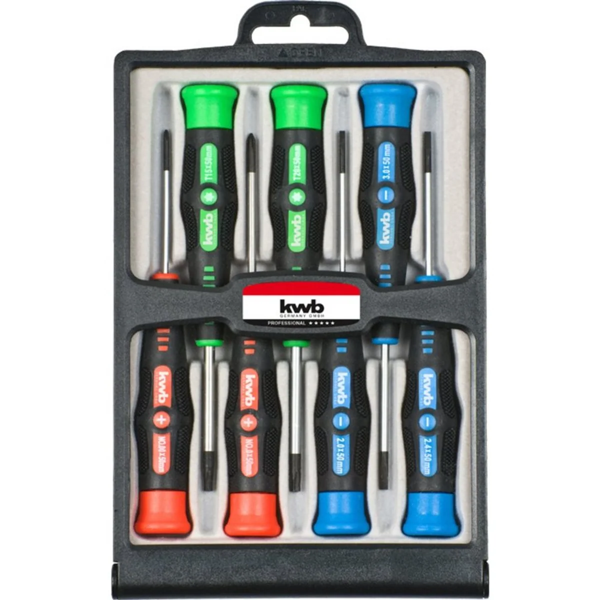 kwb Schraubendreher-Set, ergonomischer Griff, langlebige Klingen, vielseitige Anwendung 2
