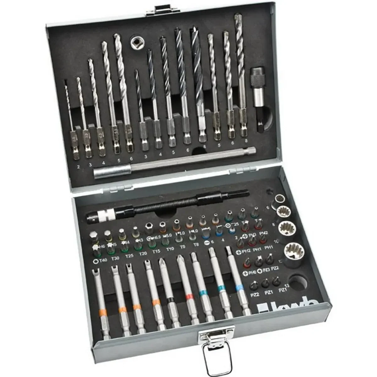 kwb Bit-Set POWER BOX, 67-teilig, vielseitig einsetzbar und robust