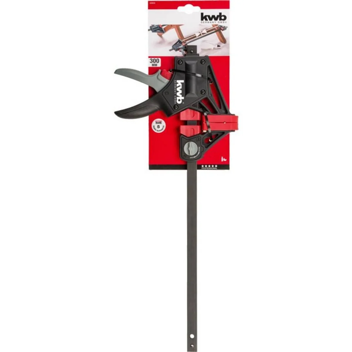 kwb Schraubzwinge 928330, robuste Bauweise, einfache Handhabung, vielseitig einsetzbar 3