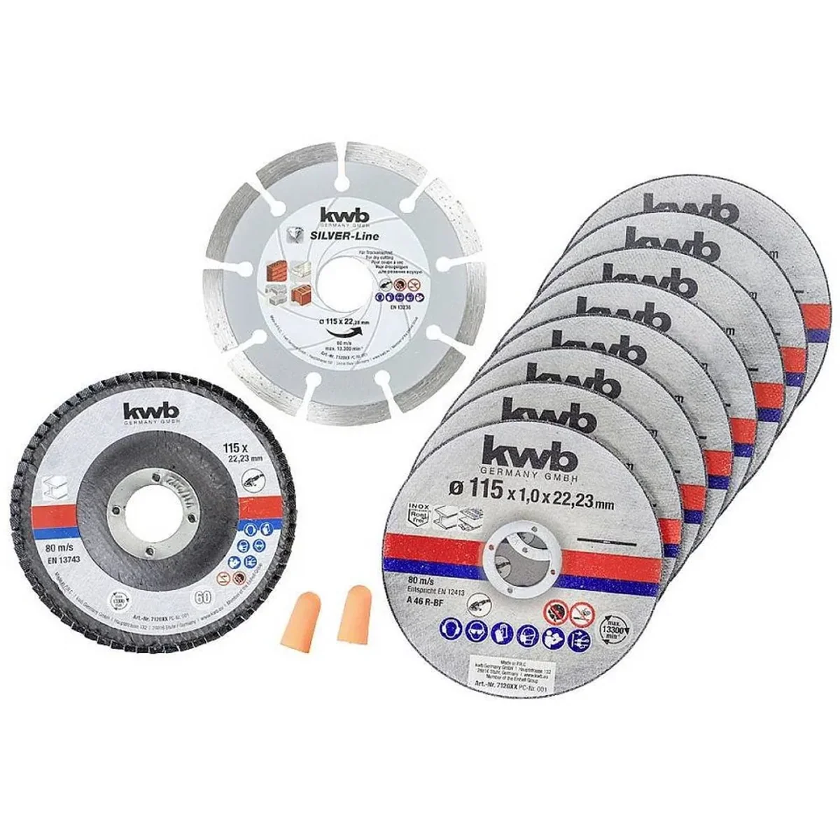 kwb Trennscheibe Ø 115 mm, hohe Schneidleistung, langlebig und präzise