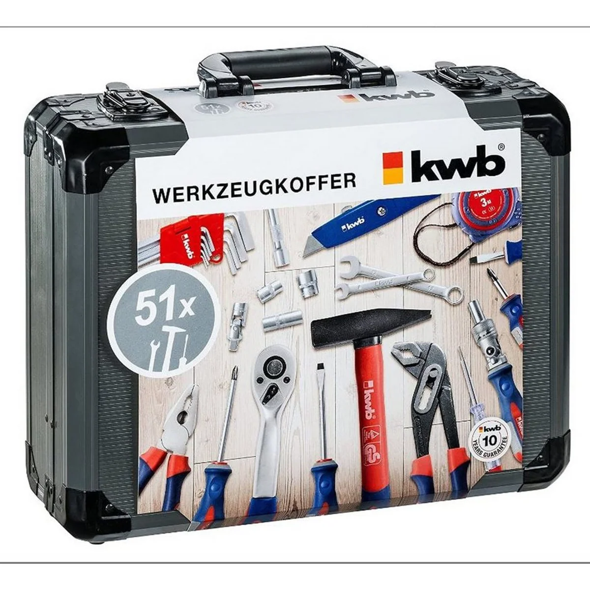 kwb Werkzeugset 51-teilig, robust und hochwertig, ideal für Heimwerker 2