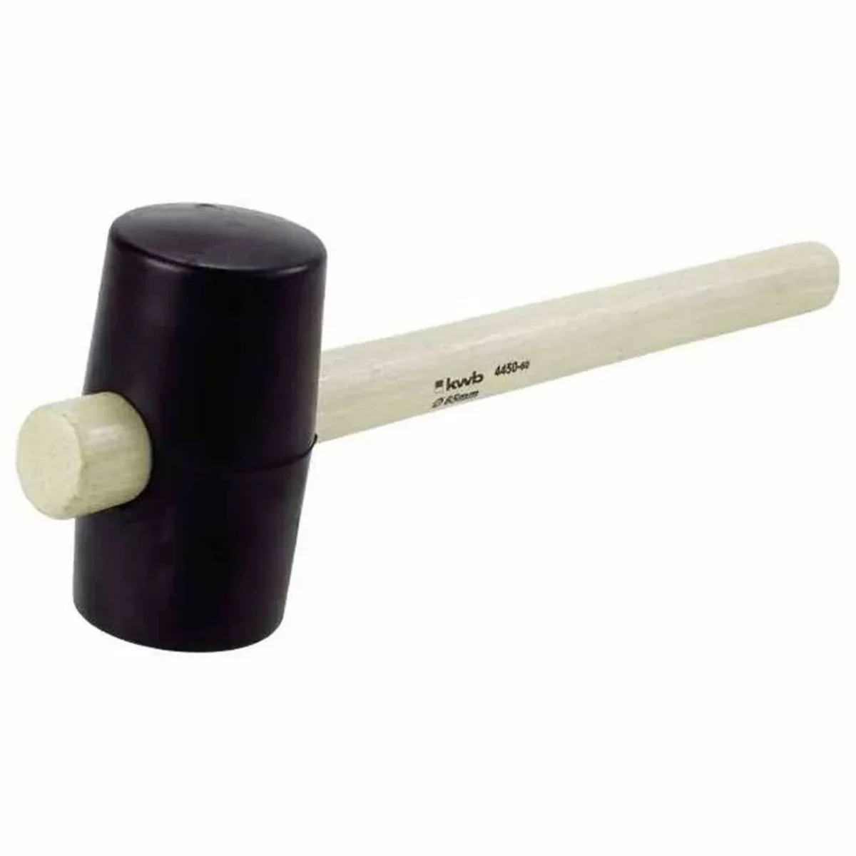 kwb Gummihammer 65mm, ideal für präzises Arbeiten, schonend für Oberflächen, robust und langlebig
