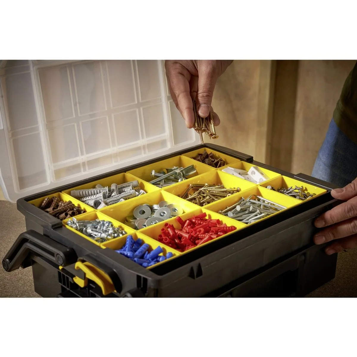 Stanley Sortimentskasten Organizer Multilevel, platzsparend und vielseitig 3