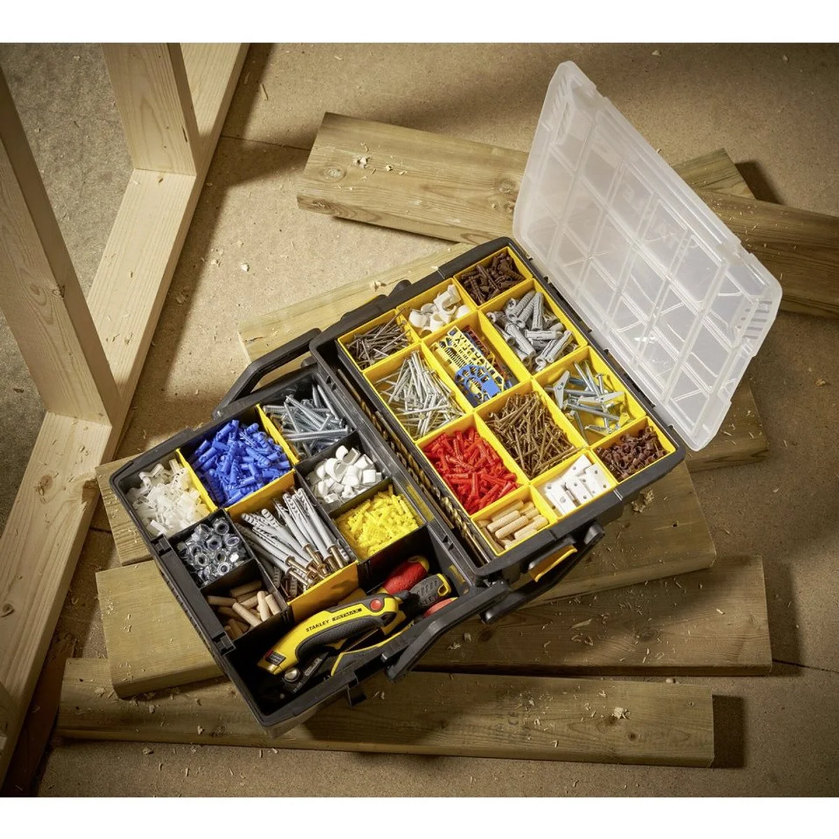 Stanley Sortimentskasten Organizer Multilevel, platzsparend und vielseitig 5