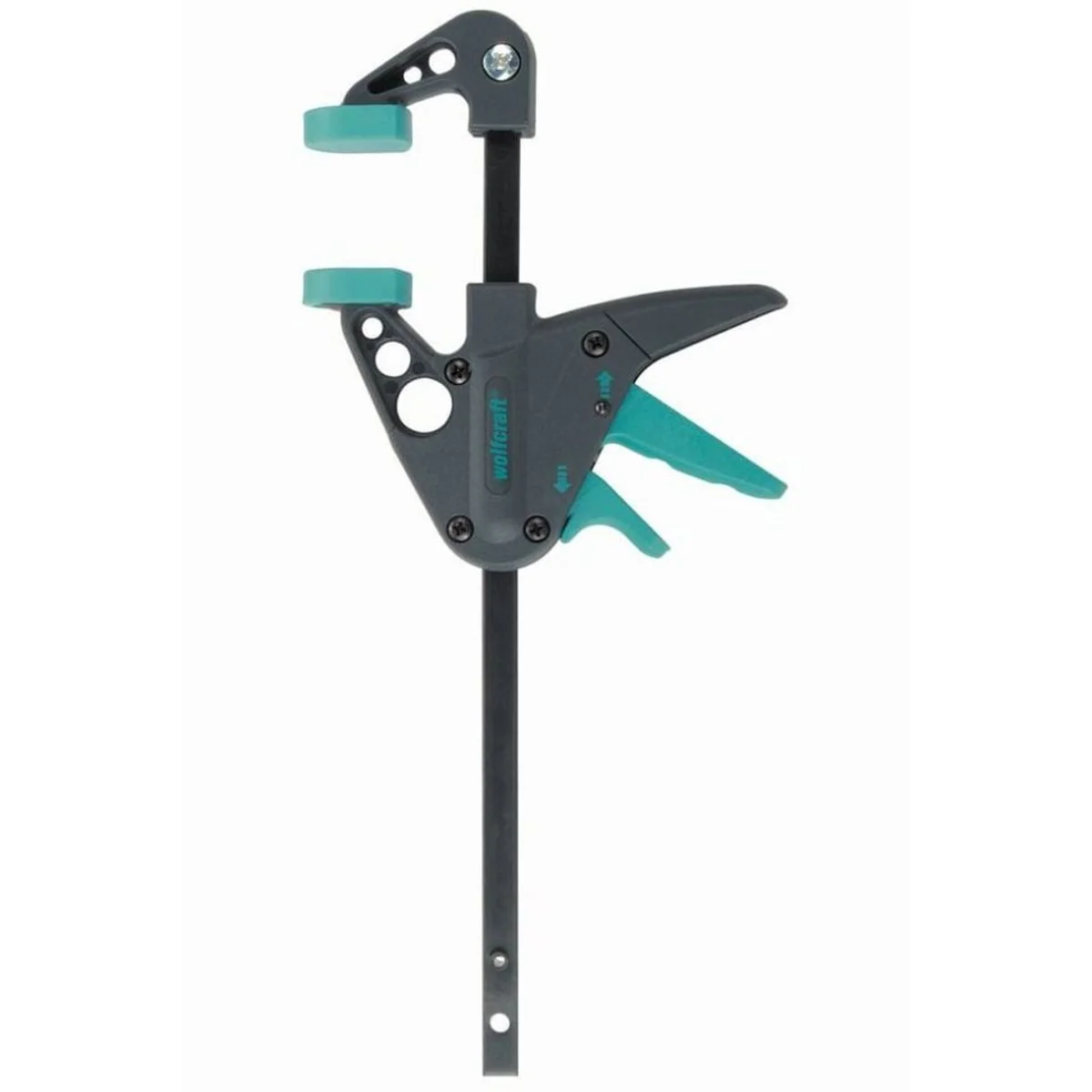 Wolfcraft Einhandzwinge EHZ 40-110, einfach zu bedienen, hohe Spannkraft, 2 Stück 5