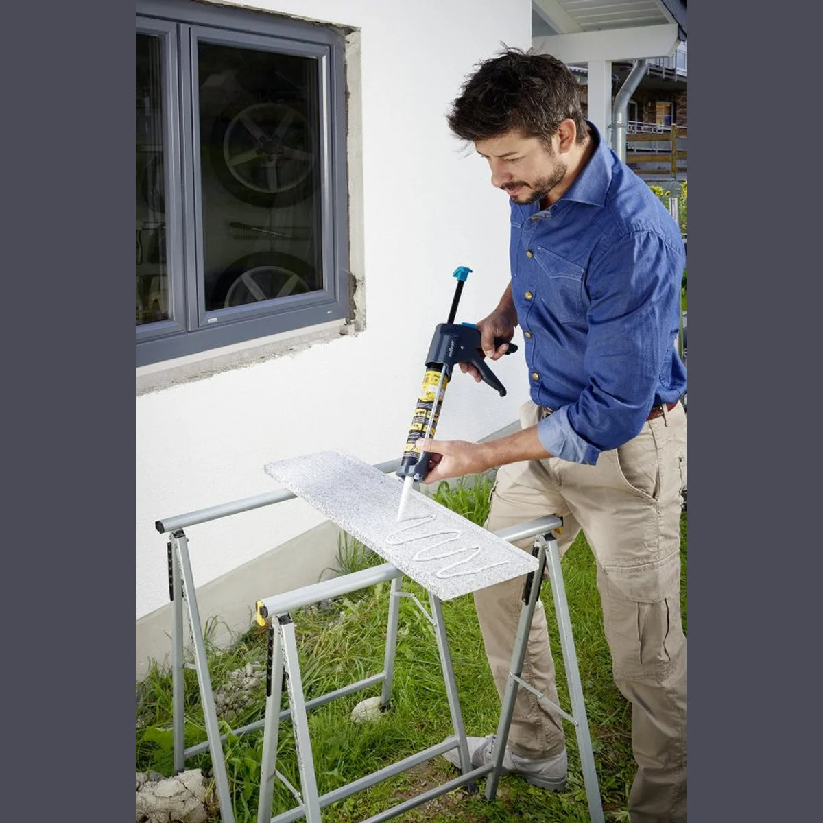 Wolfcraft Kartuschenpresse 1 MG 600 Pro, mechanisch, robust und präzise 5