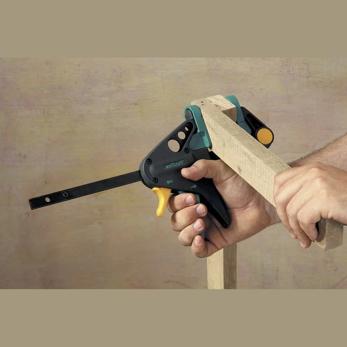 Wolfcraft Einhandzwinge EHZ 65-150, ergonomisch, einstellbar, robust — 150 x 65 mm 5