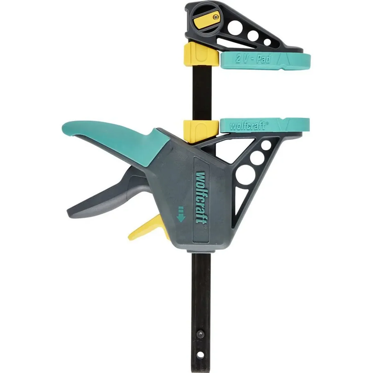 Wolfcraft Einhandzwinge EHZ Pro 100-150, einfache Handhabung, robustes Design, hohe Spannkraft
